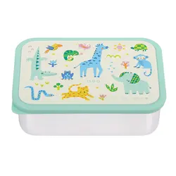 A Little Lovely Company | Lunchbox „Jungle“ aus Edelstahl