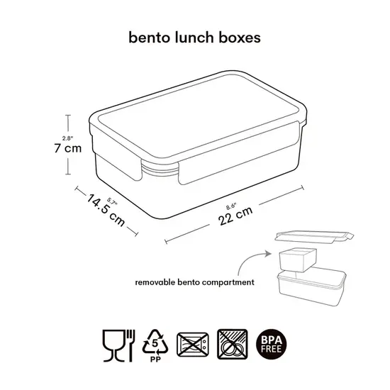 A Little Lovely Company A Little Lovely Company | Bento-Lunchbox „Robots“