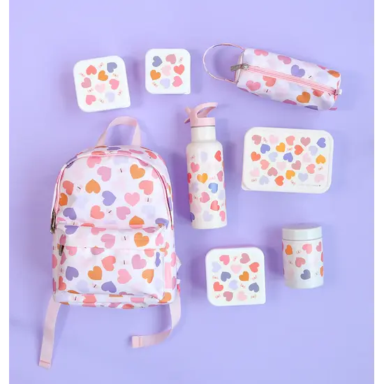 A Little Lovely Company A Little Lovely Company | Lunch- & Snackbox-Set „Herzen“