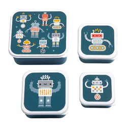 A Little Lovely Company | Lunch & Snack Box Set: Robots