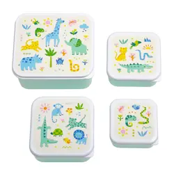 A Little Lovely Company | Lunch & Snack Box Set Jungle