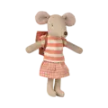 Maileg Maileg | Clothes And Bg Big Sister Mouse Coral