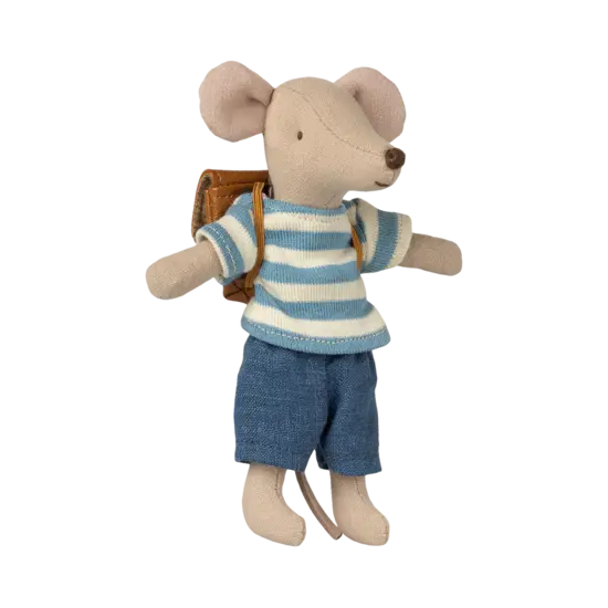 Maileg Maileg | Vêtements et sac Big Brother Mouse Brown