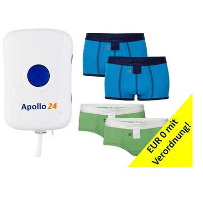 Apollo 24 Tagesalarm und 2 Sensorhosen uber Rezept