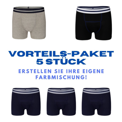 UnderWunder Packung mit 5 Herren Boxern