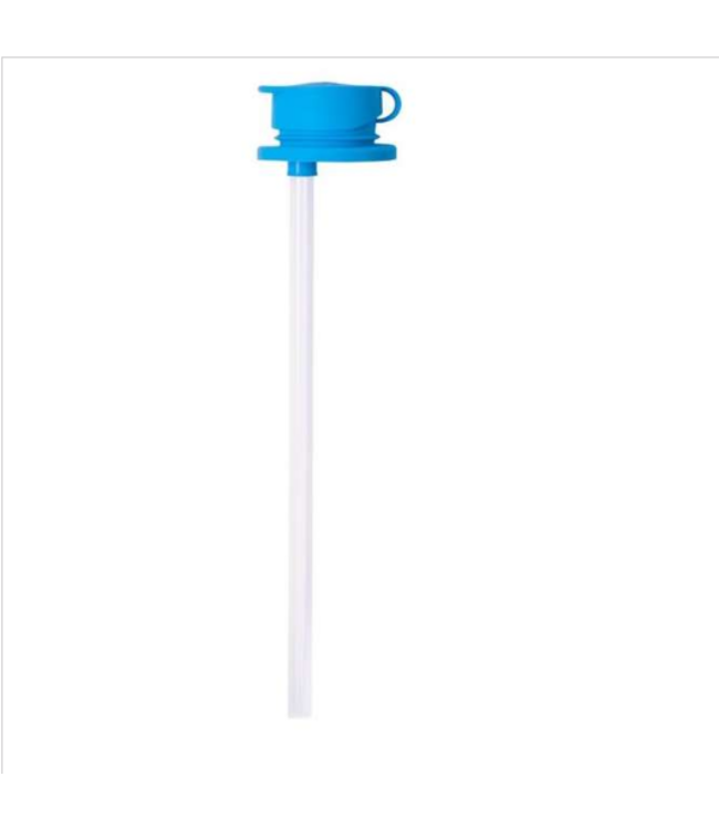 PURA PURA Big Mouth Sportaufsatz mit Strohhalm - aqua