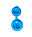 PURA PURA Big Mouth Sportaufsatz mit Strohhalm - aqua