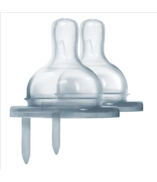 PURA Pura Sauger - belüftet mittlerer Nahrungsfluss 2 Stück - ab 3 Monaten