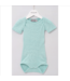 Alkena Seidenbody Baby - Bourretteseide aqua kurzarm