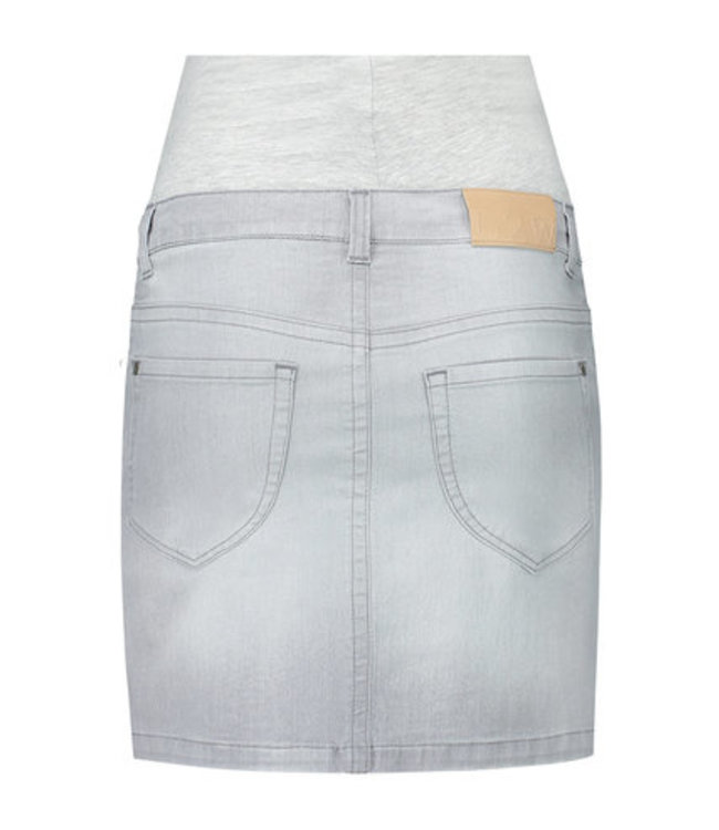 love2wait Love2wait - Umstands/Schwangerschafts-Jeansrock - hellgrau