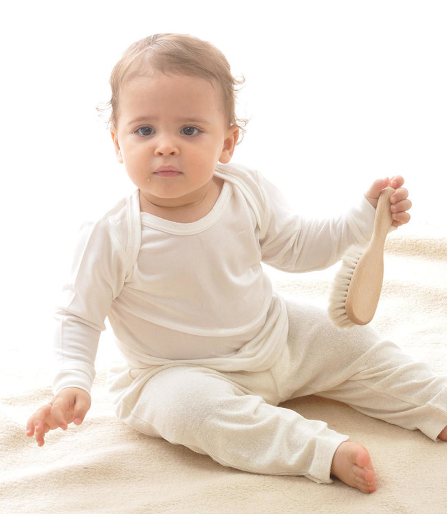 Alkena Alkena - Chemise à manches longues en soie bio pour bébé