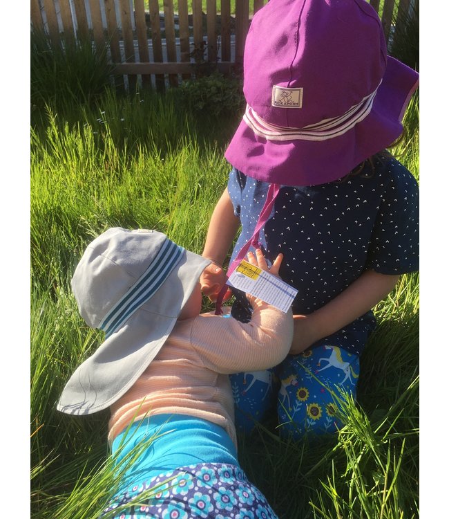 Pick a Pooh Pick a Pooh - Sonnenhut - Feuerwehr Strick - grau - UV 20