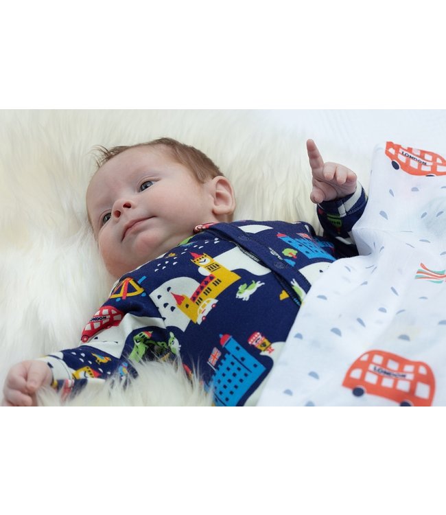 piccalilly piccalilly - Musselin Decke, Wickel-/Stilltuch - London