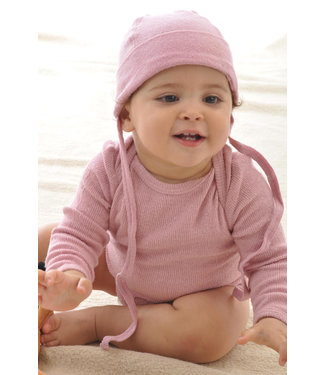 Alkena Babymütze - Bouretteseide - rosa