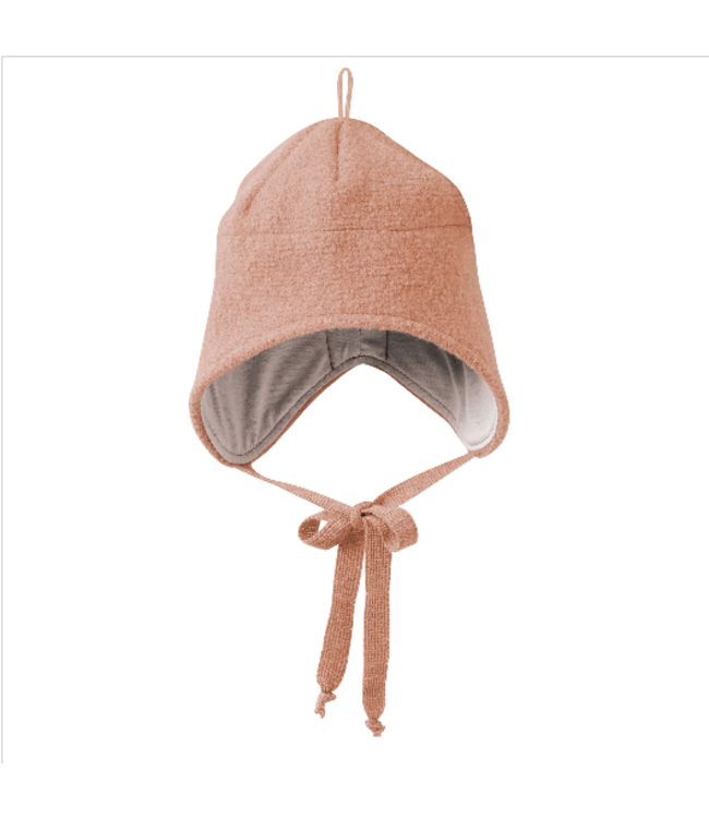 Disana Disana - Walk-Mütze mit Bindebänder - rosé