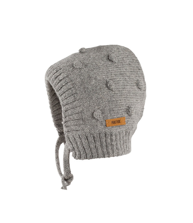 Pure Pure (Pure Pure by Bauer) Pure Pure - Strickmütze Alpaka-Merino Woll Mix - grau melange