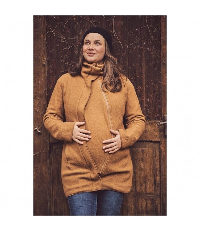 Mamalila Manteau Porter Bebe En Laine Oslo Camel Bauchliebe