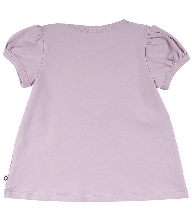 Müsli T-Shirt mit Herzapplikation aus Biobaumwolle - marble