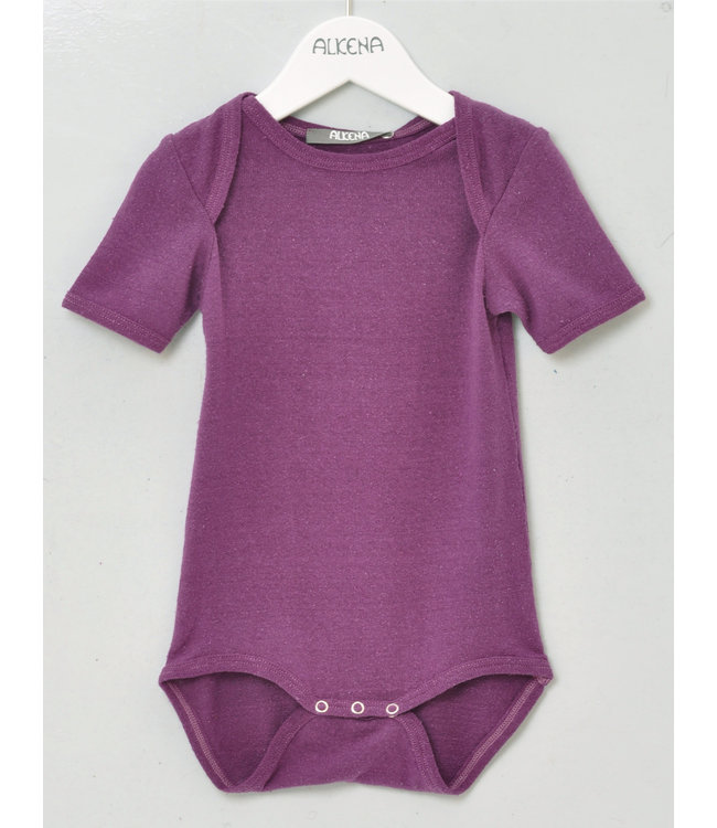 Alkena Babybody Neurodermitis - Bourretteseide Violett -Seide