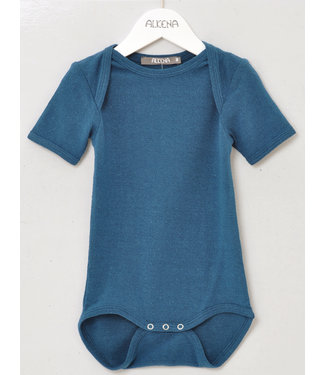 Alkena Babybody aus Seide - Bourretteseide - saphir (Neurodermitis)