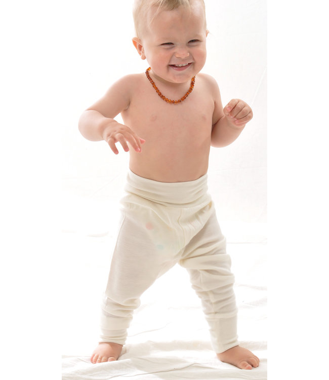 Alkena Nabelbundhose - Bio Wolle/Seide - Erika