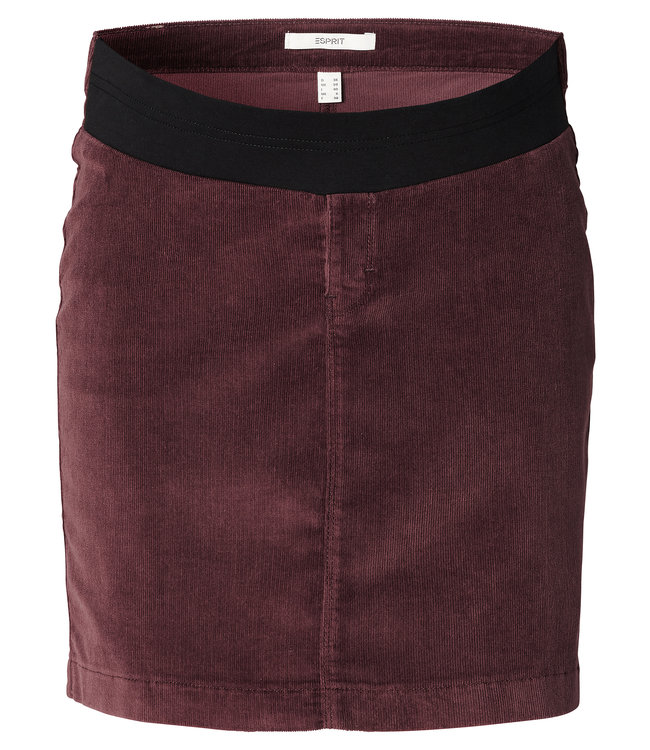 Esprit Cord-Rock Schwangerschaft coffee brown