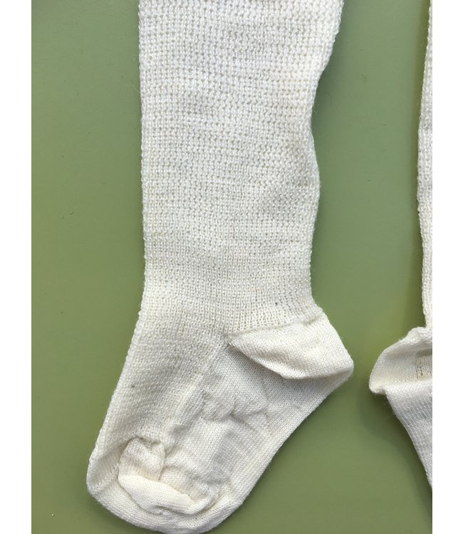 Hirsch Natur Strumpfhose - Schurwolle - natur