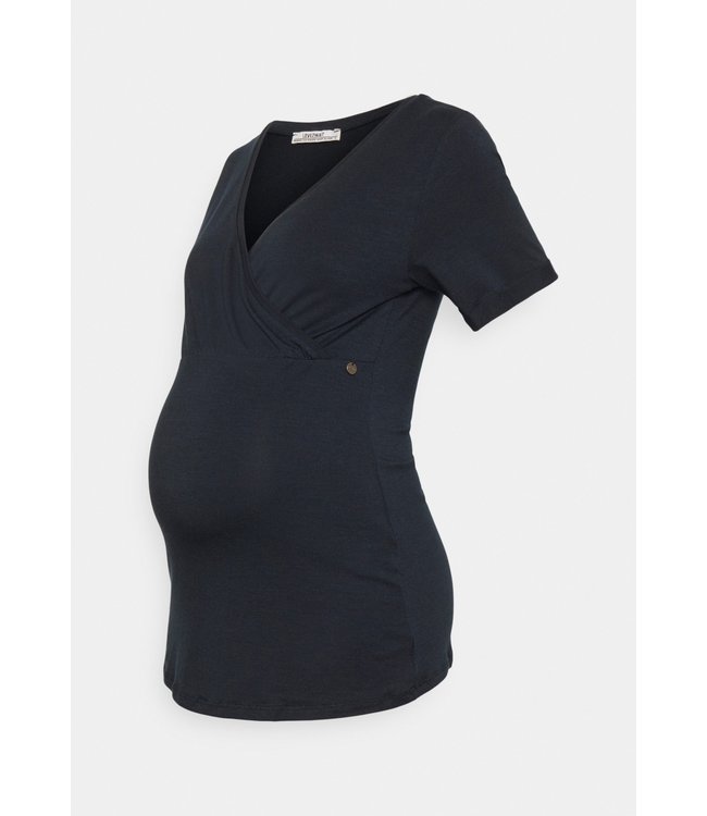 love2wait Still- und Umstandsshirt Pleated - navy - nachhaltig