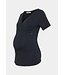 love2wait Still- und Umstandsshirt Pleated - navy - nachhaltig