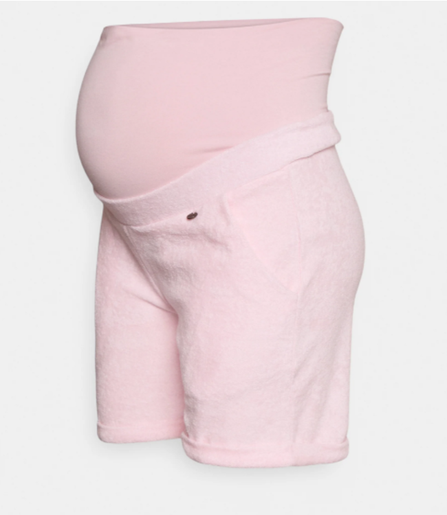 love2wait Kurze Hose - Schwangerschaft - Terry Sweat - rosa