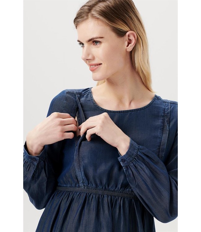 Noppies Still- und Umstandskleid - Tencel - darkwash