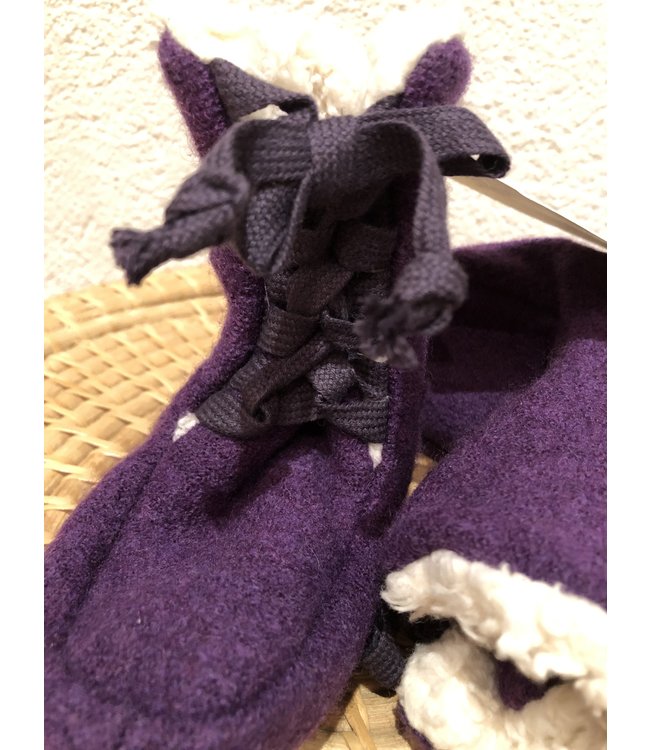 Pick a Pooh Booties Walk - Schnürer - violett/Plüsch natur