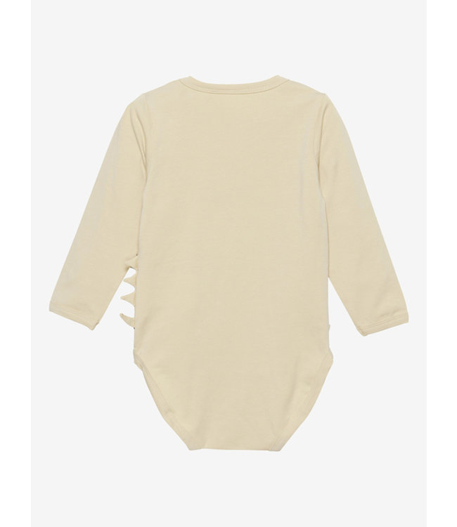 Minymo Body langarm - Krokodil - boulder