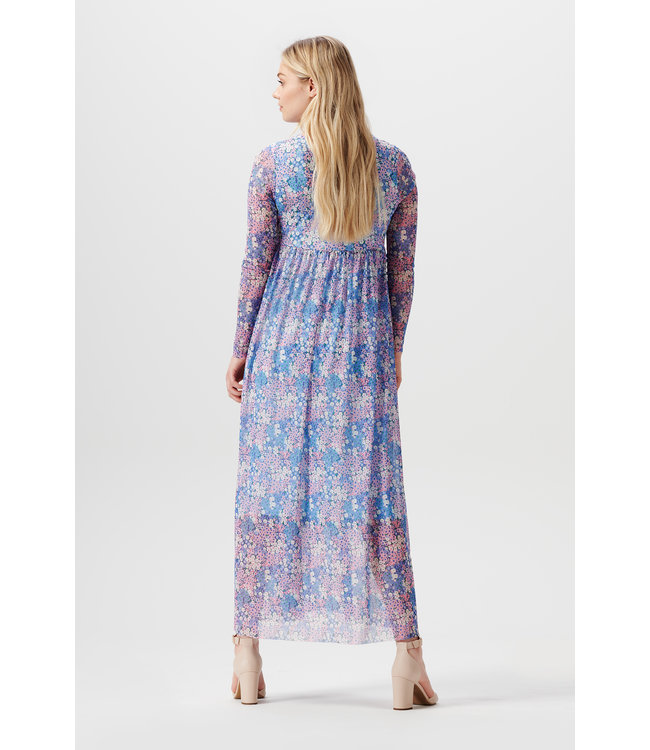 Noppies Maxikleid - Blumen - Schwangerschaft - light blue