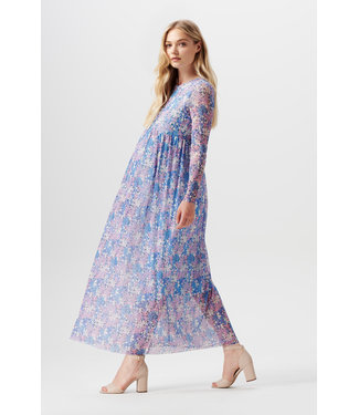 Noppies Maxikleid - Blumen - Schwangerschaft - light blue