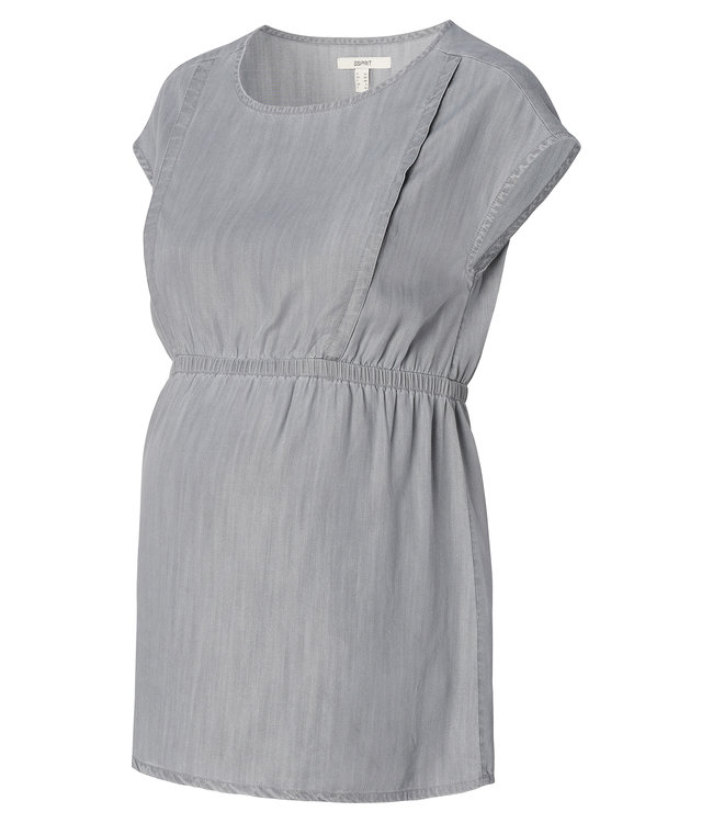 Noppies Bluse - Tunika - Stillen - Schwangerschaft - grey denim