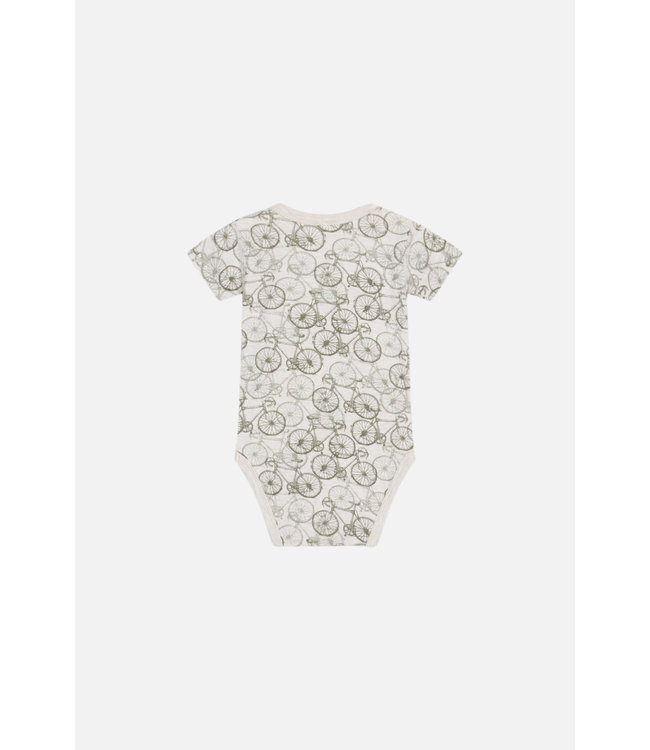 Hust and Claire Bue Body kurzarm - Fahrräder - Bambusviskose wheat