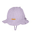 Pure Pure by Bauer Sonnenhut - Mini-Flapper - Leinen gestreift - lavender