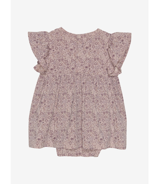 Minymo Bodykleid kurzarm - geblumt - Bambusviskose - cameo rose