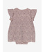 Minymo Bodykleid kurzarm - geblumt - Bambusviskose - cameo rose