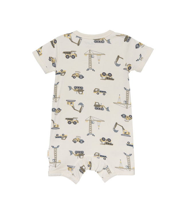 CeLaVi Strampler kurzarm - Bau - Bambusmix - aloe