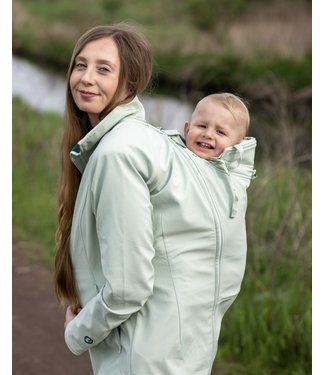 Mamalila mamalila Softshell Babywearing Jacket Allrounder  3 in 1 - grün