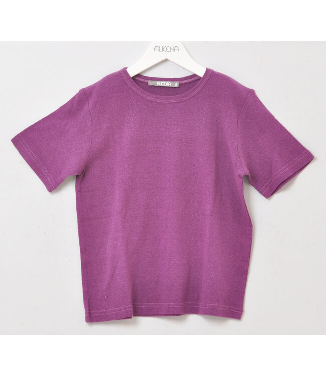 Alkena Kinder T-Shirt kurzarm Bio Bouretteseide violett