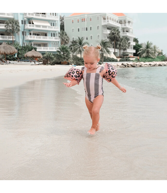 SWIM ESSENTIALS Schwimmflügel - Leopard roségold -  0 – 2 Jahre