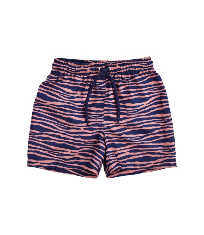SWIM ESSENTIALS Badeshorts UV 50+ - Zebra blau/orange