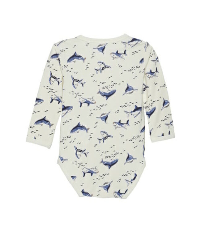 Minymo Body langarm Haifisch Bambusviskose inifinity
