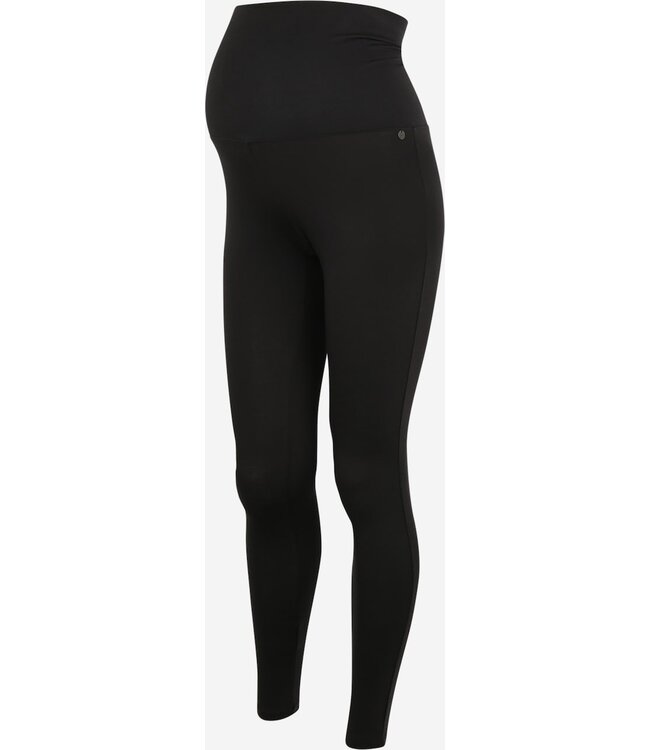 love2wait Leggings - Umstandsleggings - EcoVero Viskose - schwarz