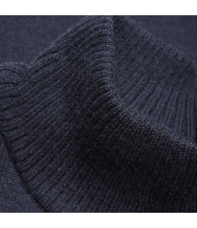 Minymo Halswärmer Wolle/Baumwolle marine