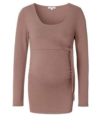 Noppies Umstandspullover - Stillpullover Elin - deep taupe