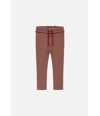 Hust and Claire Lucie Leggings - Biobaumwolle gestreift - teaberry